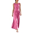 thumbnail image 1 of Iyufng Women's Maxi Dresses Summer Fashion Sleeveless Dress Casual Cross-Strap Loose Dress, 1 of 7