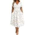 thumbnail image 1 of Iyufng Women's Summer Dresses Printed Mid-Waist Casual Beach Dress, 1 of 5