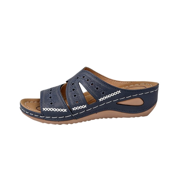 Iyufng Women's Wedge Sandals Fashion Casual Thick Soled Sandals Summer Outdoor Beach Shoes