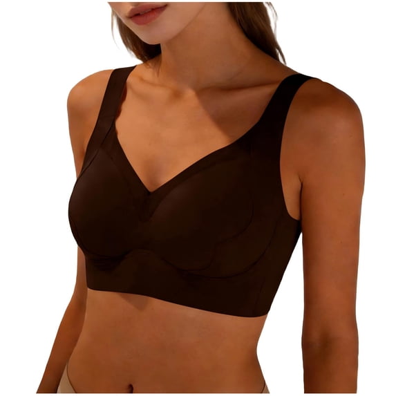 Iyufng Women's Wireless Bra Full Coverage Comfortable Bra with Convertible Straps