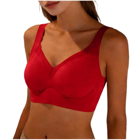 Iyufng Women's Wireless Bra Full Coverage Comfortable Bra with Convertible Straps