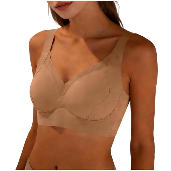 Iyufng Women's Wireless Bra Full Coverage Comfortable Bra with Convertible Straps