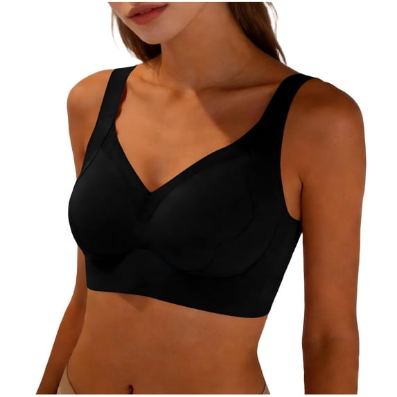 Iyufng Women's Wireless Bra Full Coverage Comfortable Bra with Convertible Straps