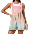 thumbnail image 1 of Iyufng Womens Rompers Printed Sleeveless Adjustable Straps Romper Summer Casual Shortalls, 1 of 7