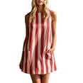 thumbnail image 1 of Iyufng Womens Summer Striped Tank Dresses with Pockets, 1 of 7