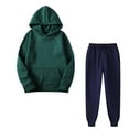thumbnail image 1 of Iyufng Womens Tracksuits 2 Piece Set,Plus Size Hooded Sweatshirt and Sweatpants Sets,Fashion Fall Winter Outfits Sports Tracksuits Long Sleeve Pullover Hoodies Pants Suit,Women Hoodie Set, 1 of 4