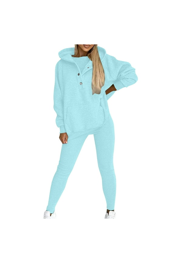 Womens Tracksuits 2 Piece Set,Plus Size Hooded Sweatshirt and Sweatpants Sets,Sweat Suit Hoodie and Leggings Casual,Jogger Outfit Sweatsuits for Women Set