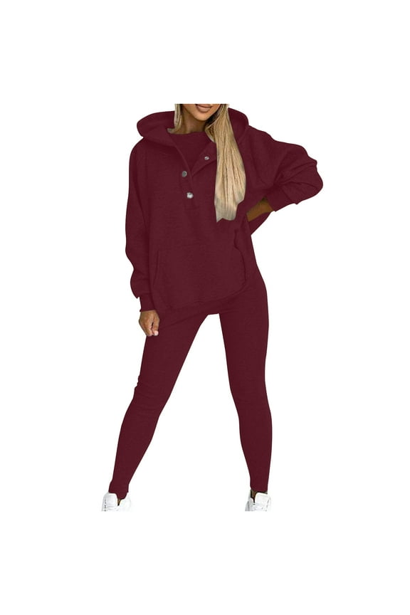 Womens Tracksuits 2 Piece Set,Plus Size Hooded Sweatshirt and Sweatpants Sets,Sweat Suit Hoodie and Leggings Casual,Jogger Outfit Sweatsuits for Women Set