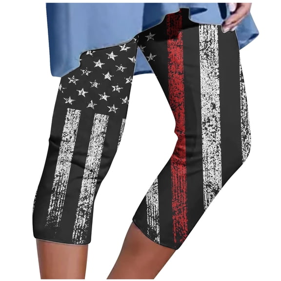 Iyufng Yoga Leggings for Women,Yoga Pants Plus Size Clearance,Womens Athletic Cropped Pants Floral Printing Casual Elastic Waist Beach Pants,Womens $15 & under