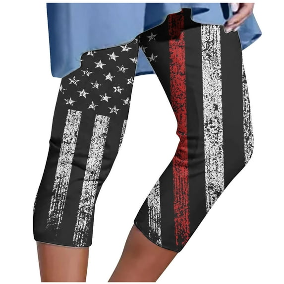 Iyufng Yoga Leggings for Women,Yoga Pants Plus Size Clearance,Womens Athletic Cropped Pants Floral Printing Casual Elastic Waist Beach Pants,Womens $15 & under