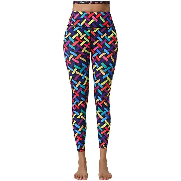 Iyufng Yoga Leggings for Women,Yoga Pants Plus Size Women's Fashion Printed Yoga Pants High Stretch Sports Fitness Pants