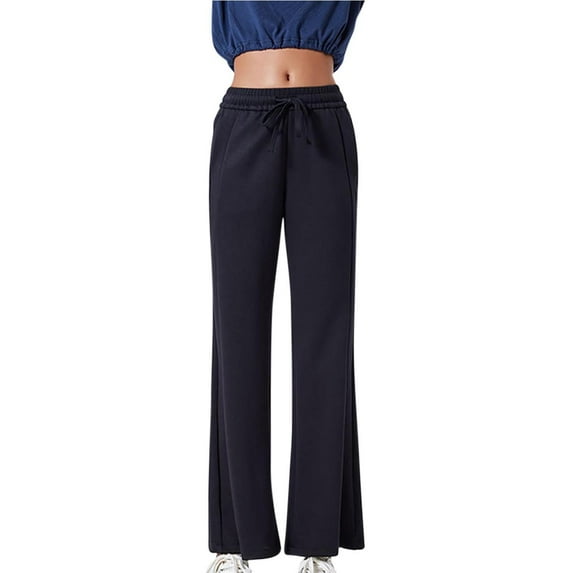 Iyufng Yoga Pants for Women,Yoga Leggings Plus Size,Ladies Fashionable Solid Color Cotton Loose and Sports Drawstring Double Pocket Yoga Fitness Pants,Leggings for Women