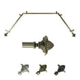 thumbnail image 1 of Izaak 13/16" Bay Window curtain rod 20"-36", 38"-72" - Antique Brass, 1 of 4