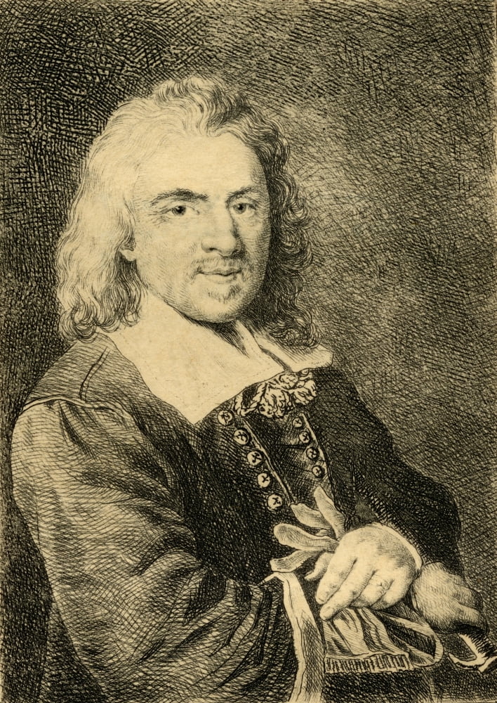 Izaak Walton 1593-1683 English Biographer Canvas Art - Ken Welsh Design Pics (12 x 18)