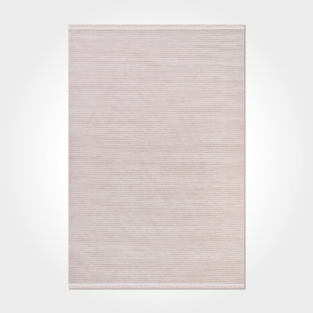 Izabella Cream Striped Acrylic Area Rugs for Living Room Jacquard ...
