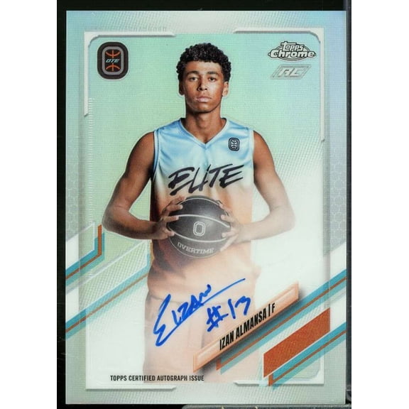 Izan Almansa Rookie Card 2021-22 Topps Chrome Overtime Elite Autographs #CAIA2