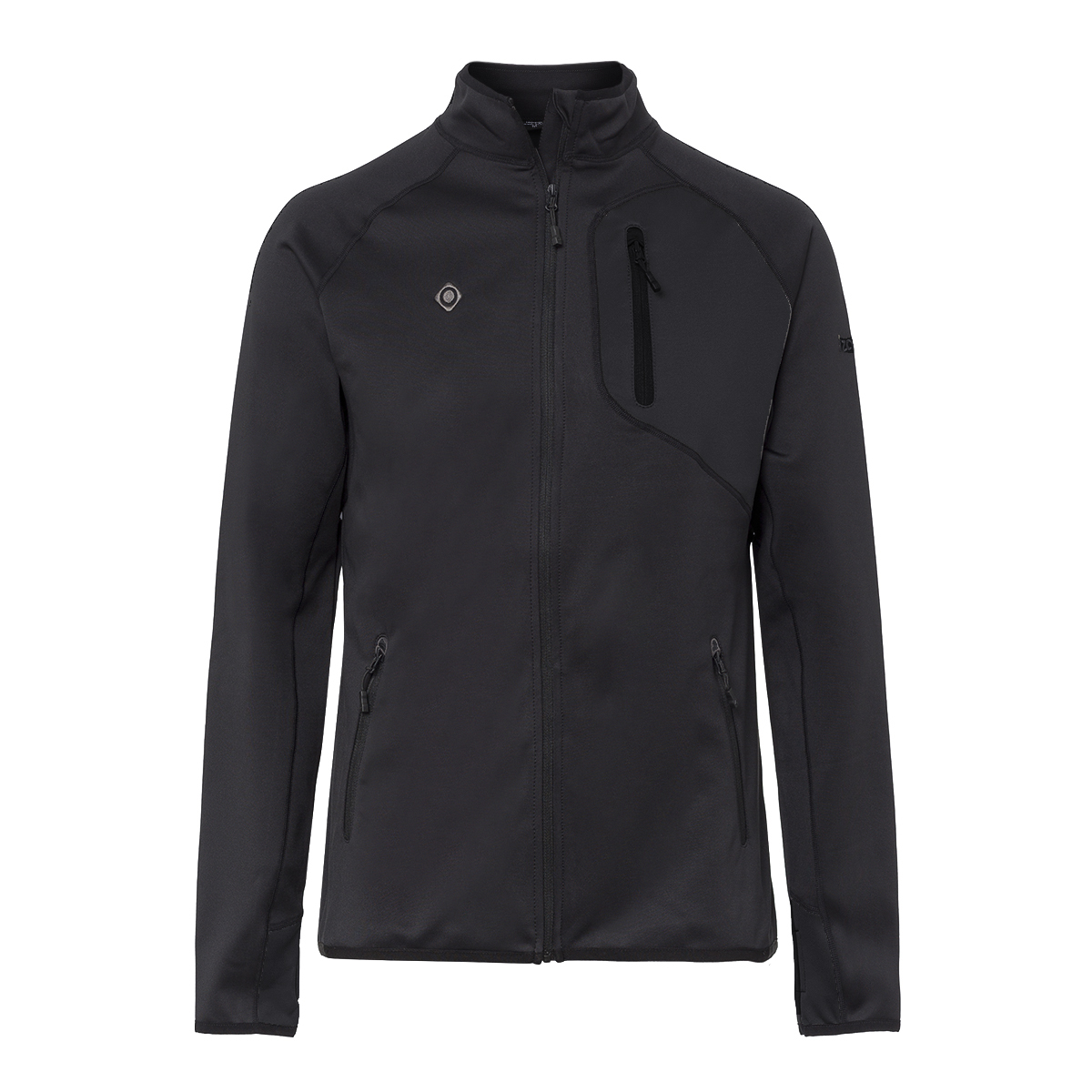 Izas Kanjut Men's Full Zip Polar Stretch Jacket (Medium, Black/Black) - image 1 of 1