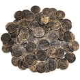 thumbnail image 1 of Izexuh 100 Piece Plastic Gold Coin Set with Realistic Cross Design,Treasure Tokens for Pirate Parties,Board Games,and Treasure Chest Fillers,Fun Party Favor and Decorative Prop, 1 of 1