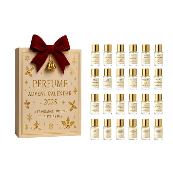 Izexuh 24Pcs Perfume Advent Calendar Christmas Gifts 24 Day Multiple Fragrances Sample Countdown Surprise Box for Holiday Daily Discovery