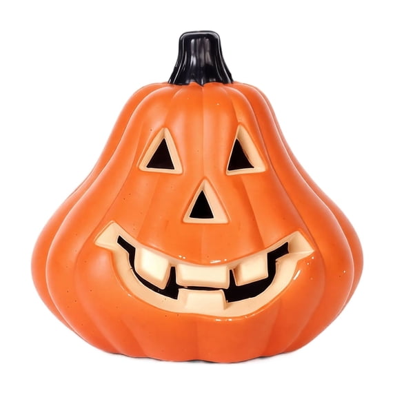 Izexuh Glowing Pumpkin Lamp, Halloween Decorations, Battery Operated LED Light with Soft Warm Glow for Window Party Photo Backdrop Display