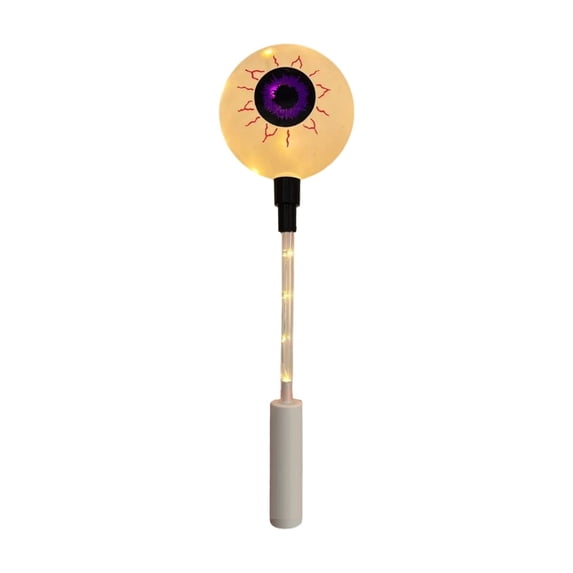 Izexuh Halloween Skull Glow Stick Night Light Bright LED Illumination Portable Handle ABS Plastic for Parade Party Event Decor