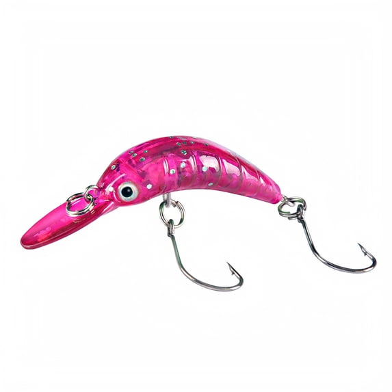 Izexuh Hard Minnow Fishing Lure, Small Size Stream Artificial Bait, Lifelike 3D Eye Hard Tackle for Trout Chub and Small Predators, Random Color