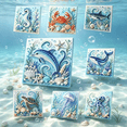 thumbnail image 1 of Izexuh Ocean Theme Pearl Art DIY Kit Seahorse 3D Diamond Painting Mosaic Craft Set with Rhinestones and Beads for Relaxing Handmade Ocean Decor and Gift Idea, 1 of 7