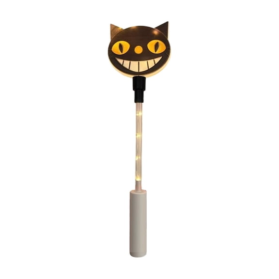 Izexuh Skull LED Glow Stick Halloween Lights Bright Portable Light ABS Plastic Handle for Night Parade Party Event Decor