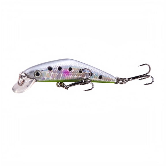 Izexuh Slow Sinking Tiny Minnow Hard Fishing Lures,Realistic Scale Artificial Hard Bait with Sharp Treble Hooks,Freshwater Stream Fishing Tackle for Bass,Walleye and Panfish Outdoor Angling