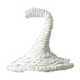 thumbnail image 1 of Izexuh Woven Witch Hat Figurine Rustic Rattan Style Free Standing Halloween Tabletop Ornament for Mantel Shelf Entryway Display, 1 of 5