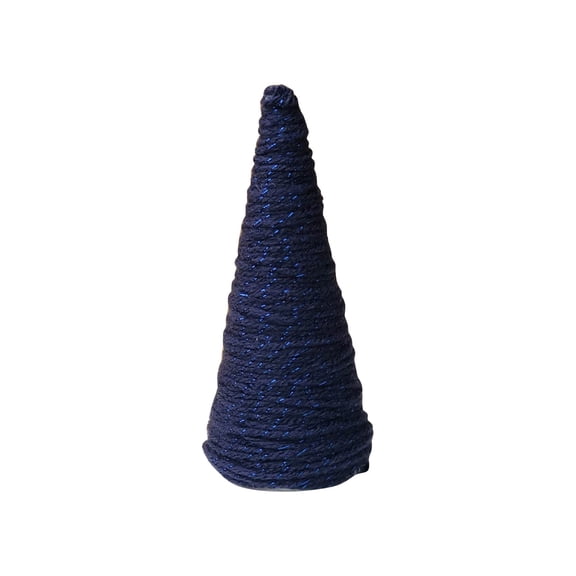 Izexuh Yarn Wrapped Cone Christmas Tree Set,Handmade Rustic Small Tabletop Trees,Seasonal Table and Shelf Centerpiece for Indoor Christmas Home Decoration