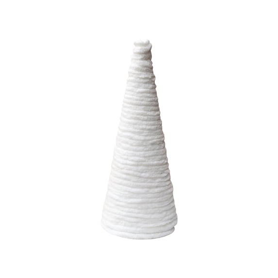Izexuh Yarn Wrapped Cone Christmas Tree Set,Handmade Rustic Small Tabletop Trees,Seasonal Table and Shelf Centerpiece for Indoor Christmas Home Decoration