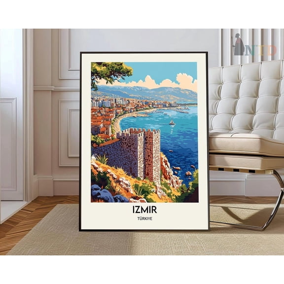 Izmir Turkey Coastal City Poster Unframed Paper Print