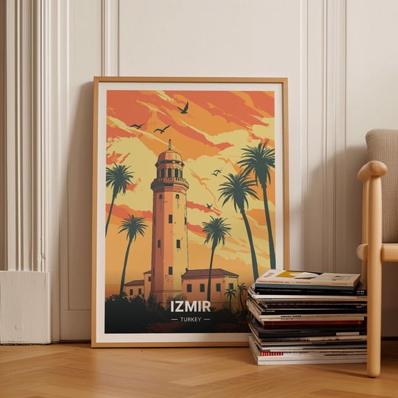 Izmir Turkey Travel Poster Retro Home Decor C201193