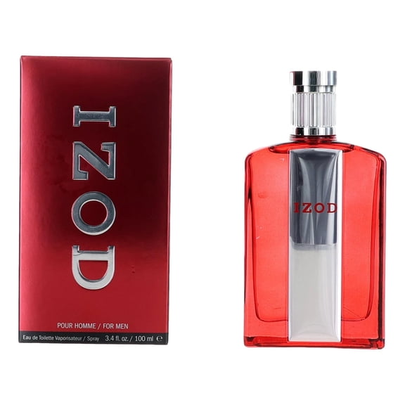 Izod Legacy Red Eau de Toilette for Men – 3.4 fl oz – Spicy Fruity & Warm Vanilla Fragrance – Apple, Cinnamon & Amber Wood Cologne