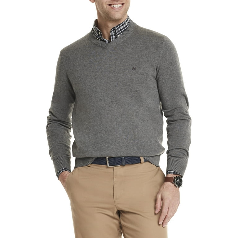 Izod Men s 12 Guage V Neck Sweater Walmart