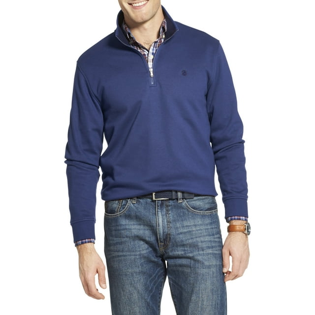 Izod Men's Advantage Performance Quarter Zip Sweater - Walmart.com