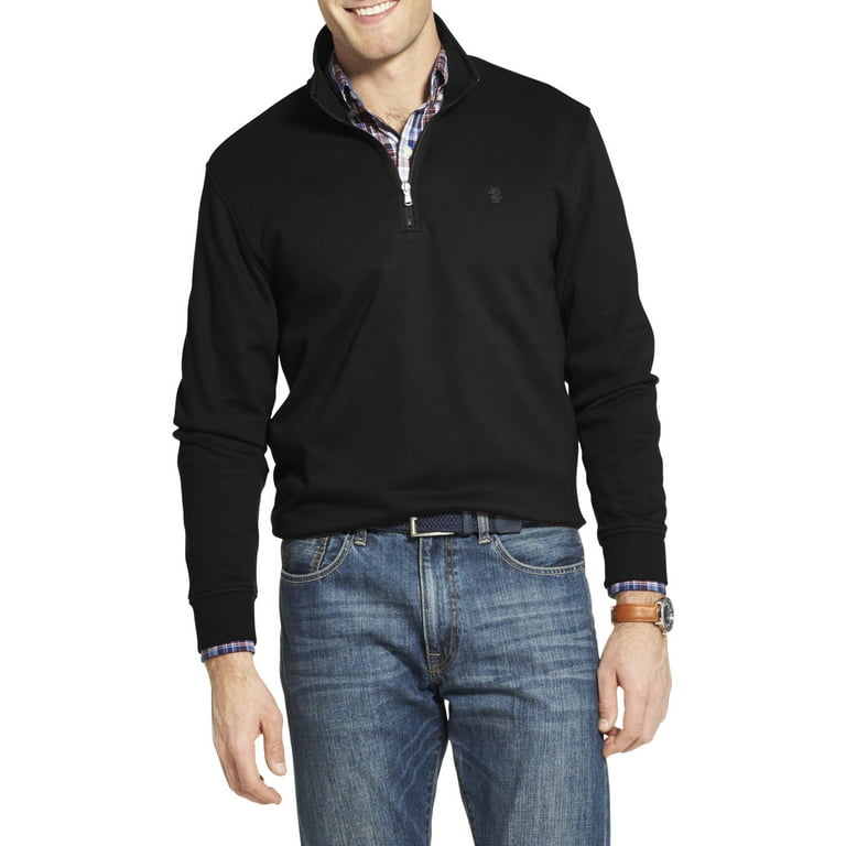 Izod Men s Advantage Performance Quarter Zip Sweater Walmart