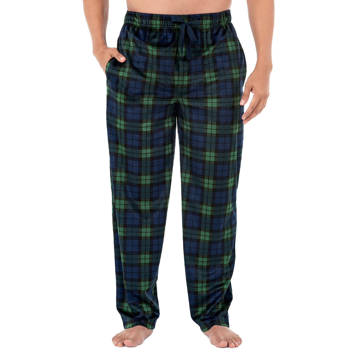 Izod Men's Micro Fleece Pajama Pant in Navy, Size Medium