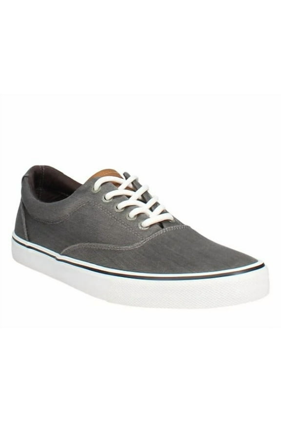 Men's Size 11, Lace-Up Casual Canvas Shoes, Gray