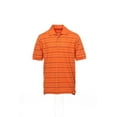 thumbnail image 1 of Izod 'Perform X' Orange Striped Polo Shirt Golf , Size Small, 1 of 4