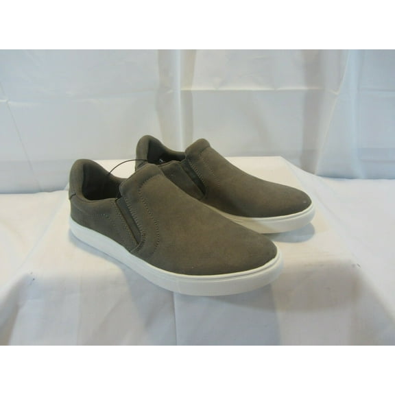 Izod Women's Faux Suede Julie Memory Foam Slip On Sneakers Shoes, Grey, Size 7