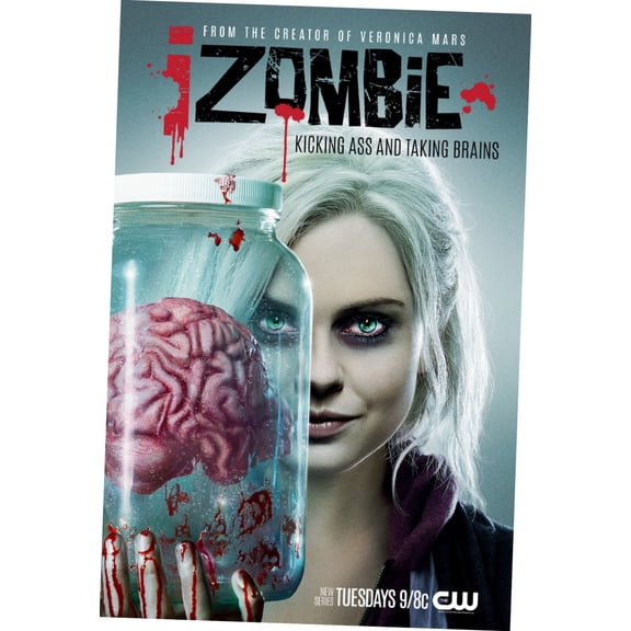 Izombie Poster 12x16 Art Print on Metal Sign 12in x 16in Multi-Color Square Adults Best Posters