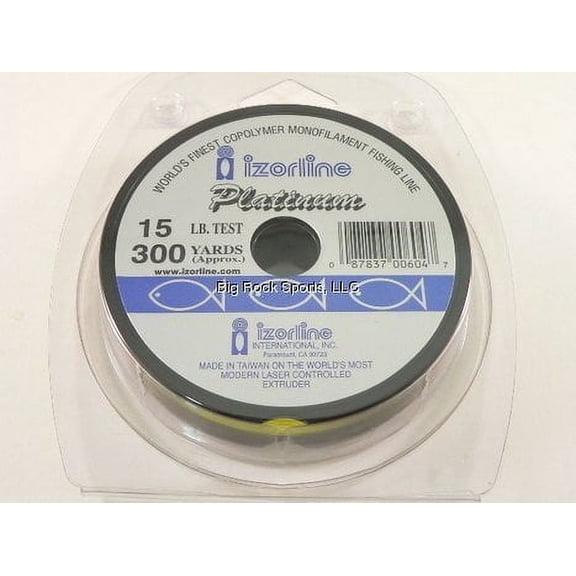 Izorline 6047 Platinum Co-Polymer Mono Line, 15 lb/300 yd, Hi-Vis