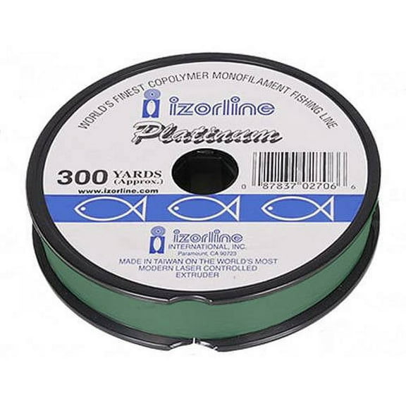 Izorline International Inc. Izorline Platinum Clear and Green and Hi-Vis Yellow Monofilament