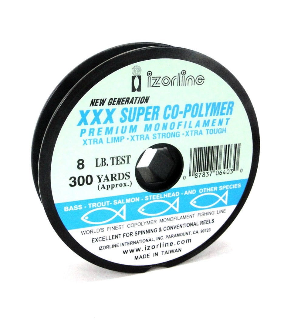 Izorline International Inc. Izorline "XXX Super Co-Polymer" Clear and Hi-Vis Yellow and Smoke