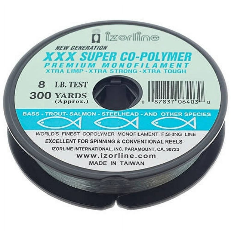 Izorline International Inc. Izorline XXX Super Co-Polymer Clear and  Hi-Vis Yellow and Smoke 