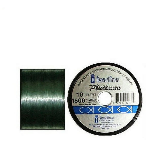 Izorline Platinum Green Premium Copolymer Monofilament 1/4lb Spool, #10