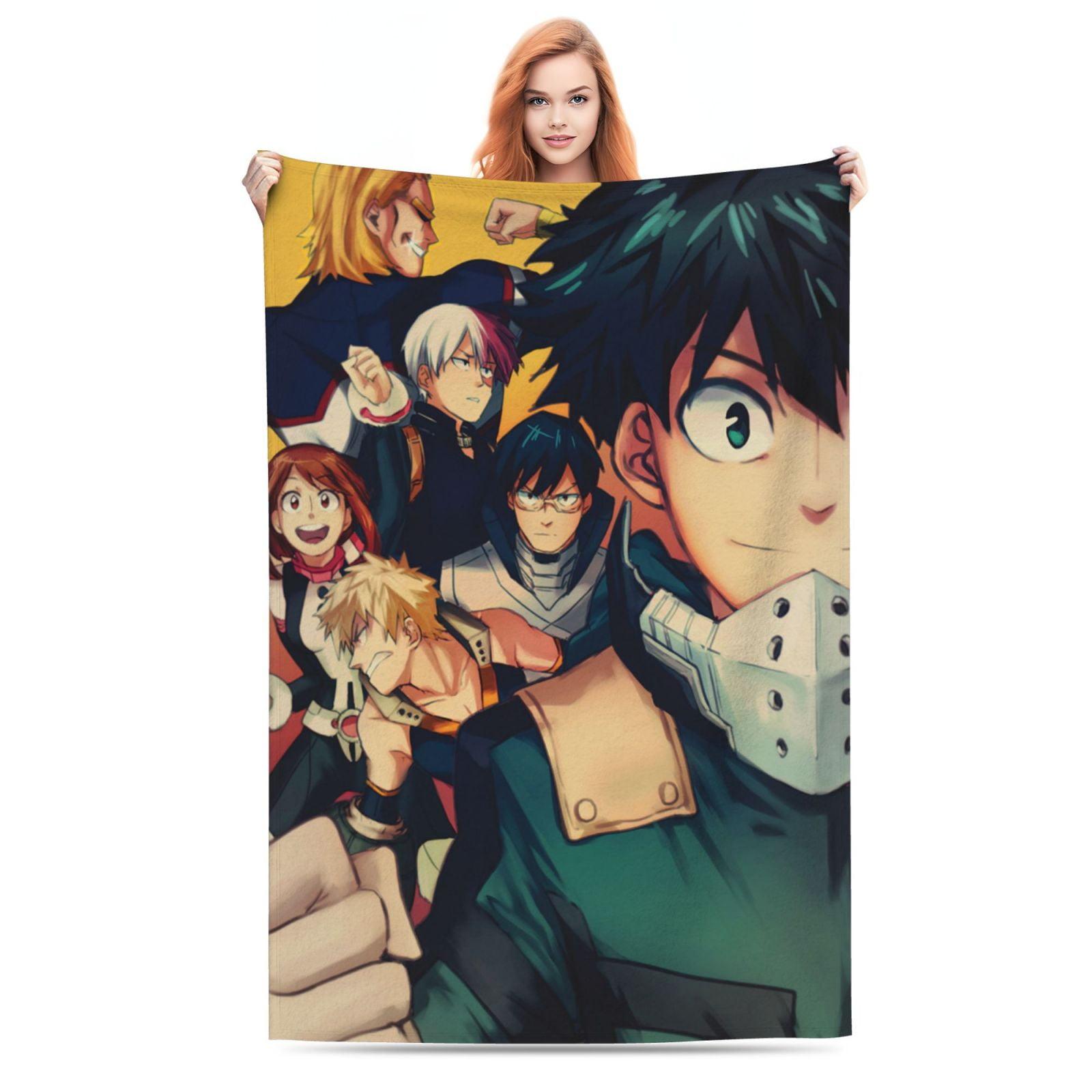 Izuku Midoriya Deku My Hero Academia Soft Blanket Fuzzy Fleece Anti