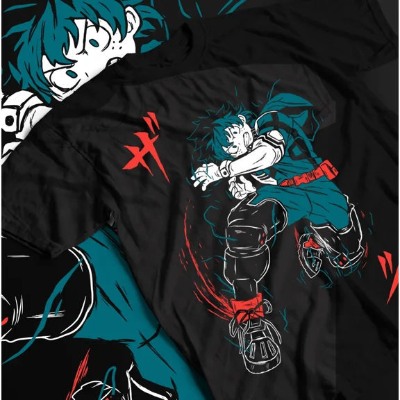 Izuku Midoriya Deku T-Shirt My Hero Academia bakugou Anime T-shirt Size S_5XL | eBay